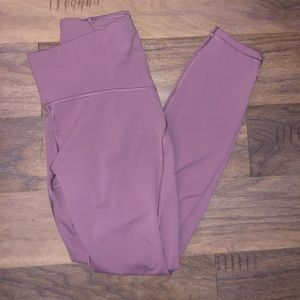 LULEMON LEGGINGS- DUSY PINK SZ 6